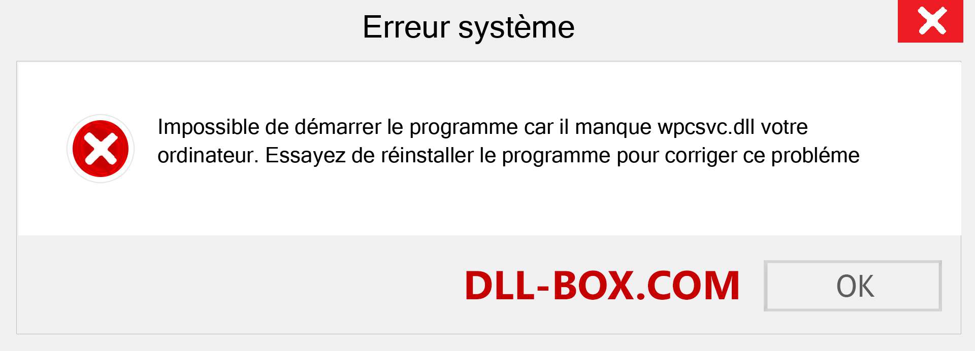 Le fichier wpcsvc.dll est manquant ?. Télécharger pour Windows 7, 8, 10 - Correction de l'erreur manquante wpcsvc dll sur Windows, photos, images